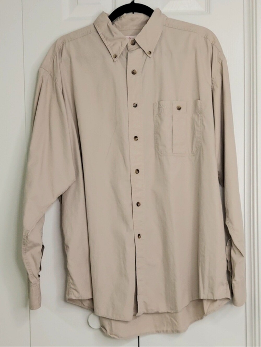 Filson Shirt, Size XL, Cotton, Lightweight, Beige Khaki, Vintage